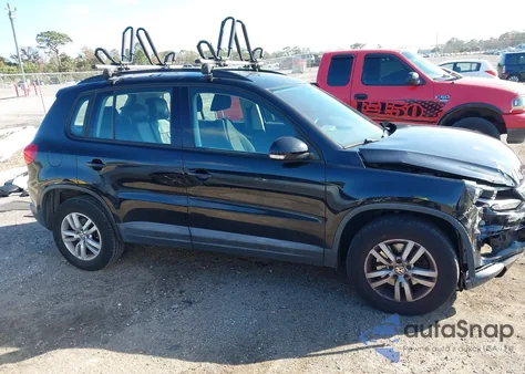 2015 Volkswagen Tiguan S из США, поврежденный, VIN WVGAV7AX5FW607894